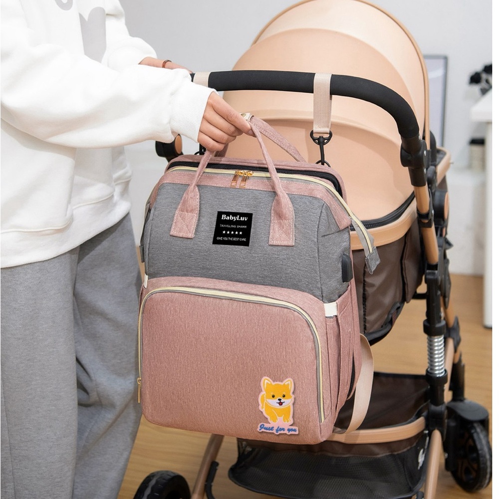 This diaper bag is perfect for parents who want to be stylish and organized.